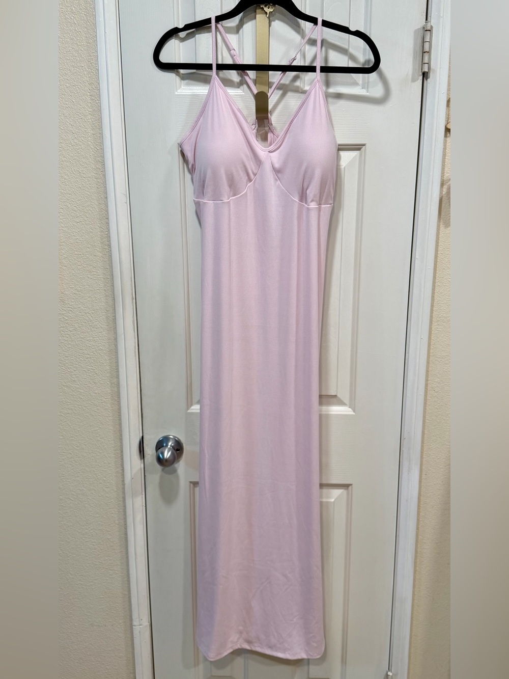 Wild Fable Pink Ribbed Maxi Spaghetti Dress XXL